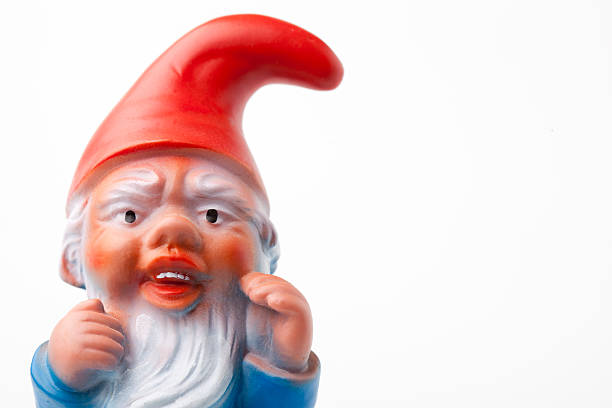 istock A Garden Gnome on a White Background 180723486