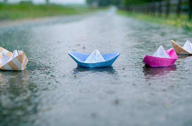 Jouer sous la pluie - Photo