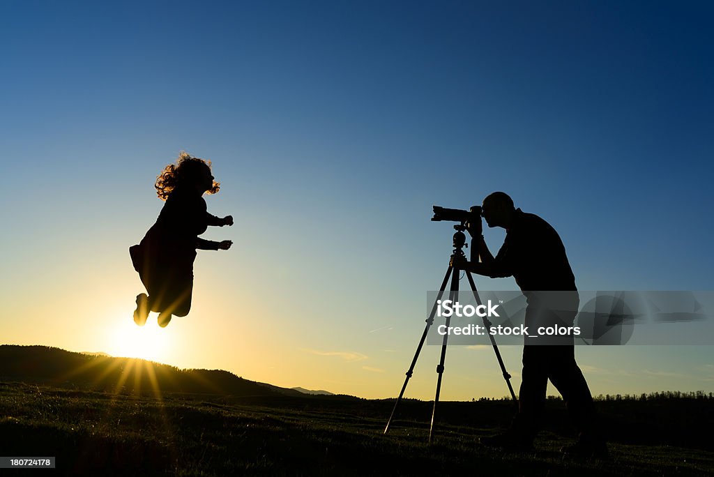 jump de silueta - Foto de stock de Actividad libre de derechos