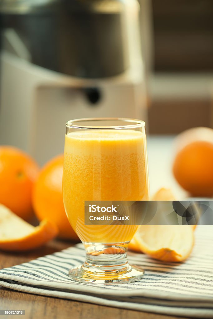 Glas Orangensaft - Lizenzfrei Farbbild Stock-Foto
