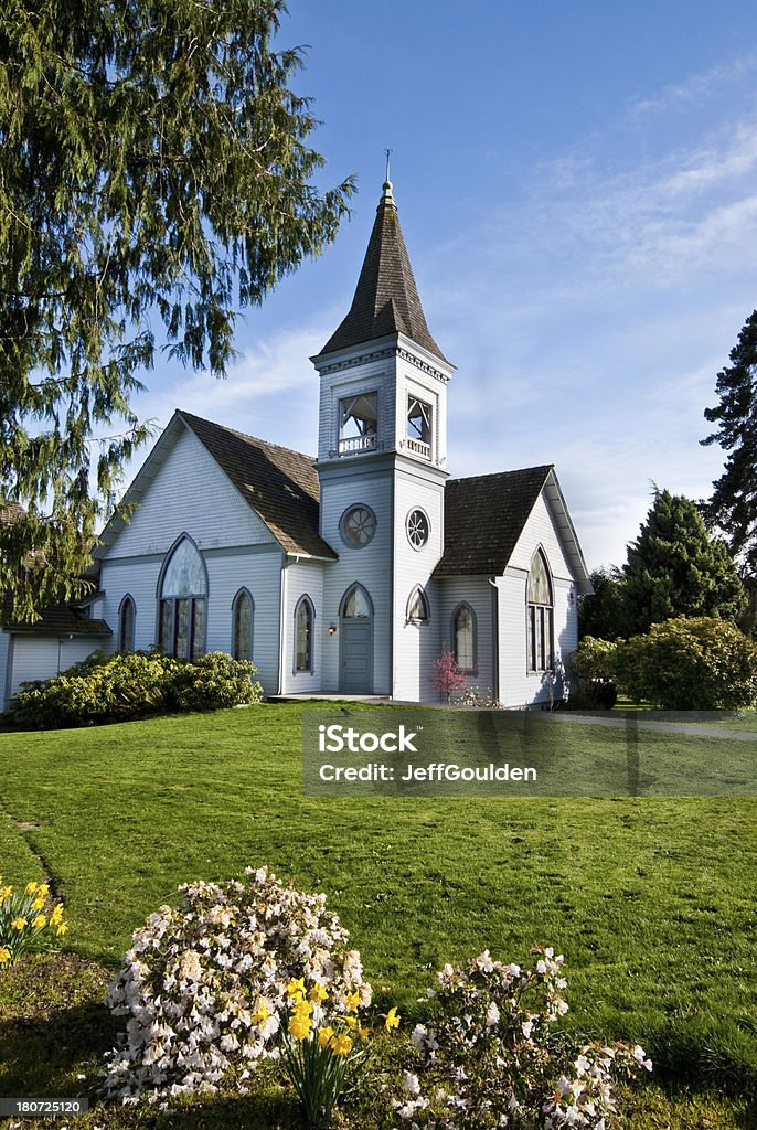 Igreja Metodista Unida (1884) - Foto de stock de Estado de Washington royalty-free