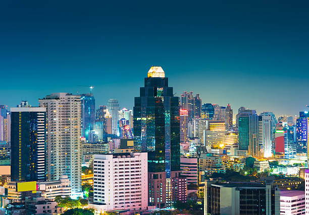 istock Aerial cityscape view in Asia 180725149