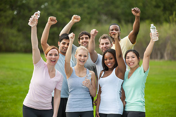 istock Outdoor Fitness Group 180725377