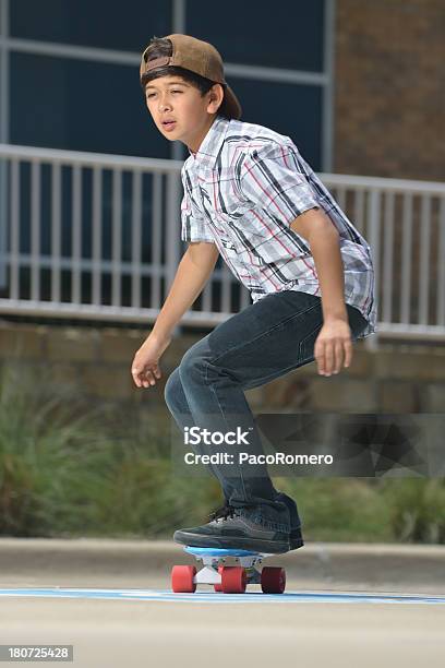 Cool Boy Skateboarding Stock Photo - Download Image Now - 10-11 Years, Adolescence, Asian and Indian Ethnicities