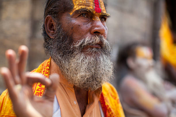 istock Portrait of Holy Sadhu man 180725544