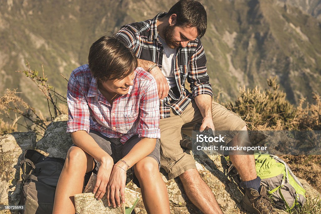 Entspannte sitzen auf die Berge - Lizenzfrei Abenteuer Stock-Foto