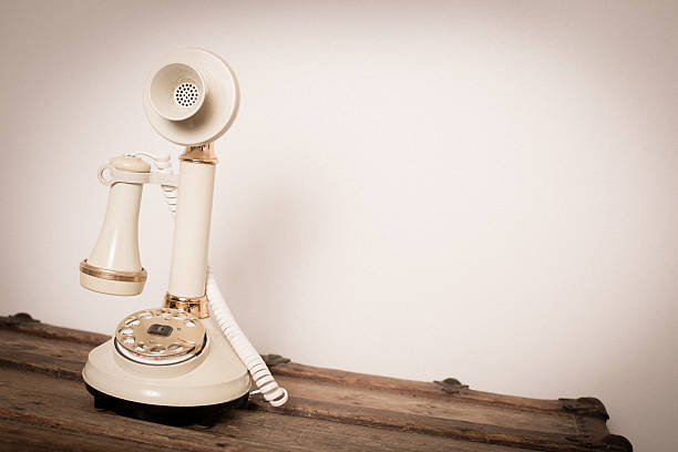 istock Antique Candlestick Rotary Telephone, With Copy Space 180725904