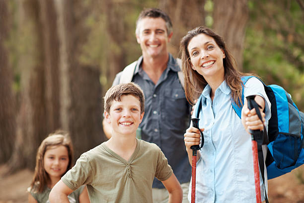 istock Just a family of happy hikers 180726049