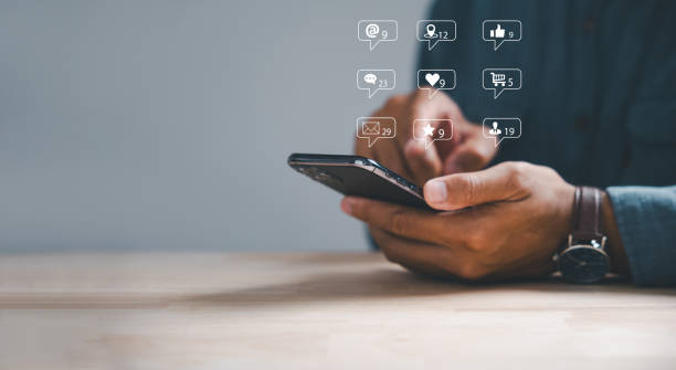 istock Young man using smart phone,Social media 1807261834