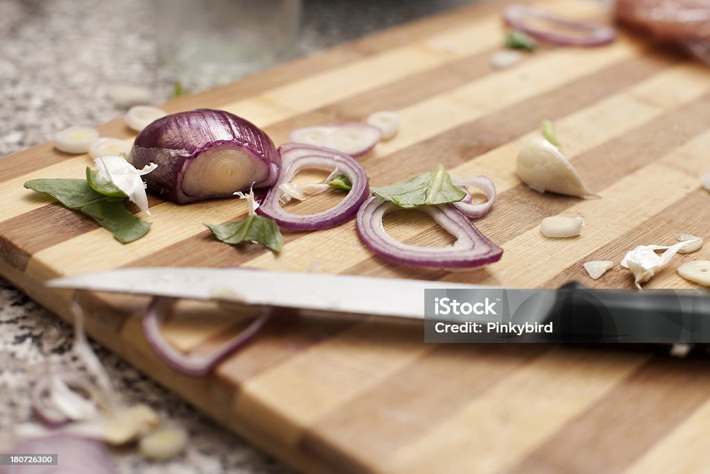 Preparando Comida - Foto de stock de Chalota royalty-free