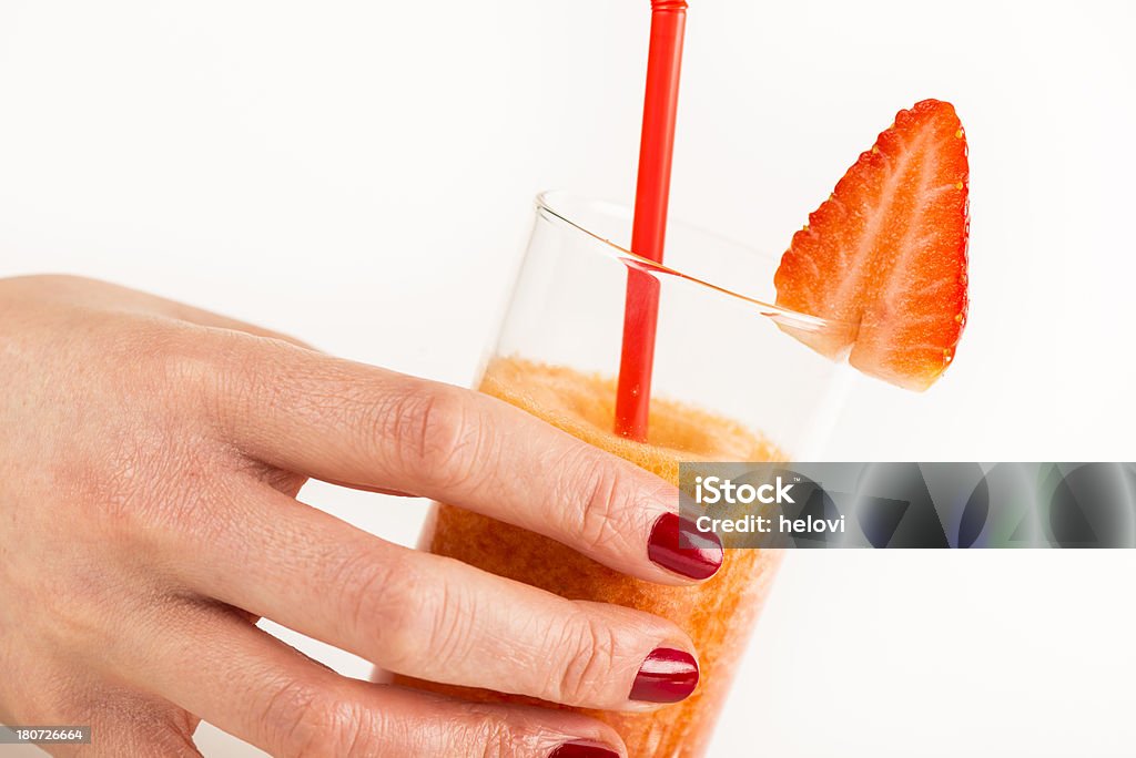 strawbery Frullato alla frutta - Foto stock royalty-free di Alimentazione sana