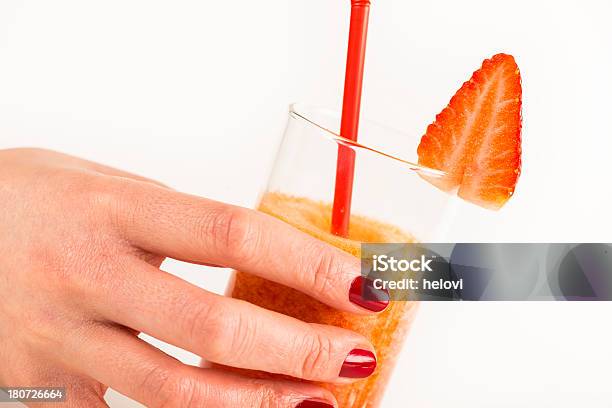 Strawbery Frullato Alla Frutta - Fotografie stock e altre immagini di Alimentazione sana - Alimentazione sana, Antiossidante, Bevanda spumosa