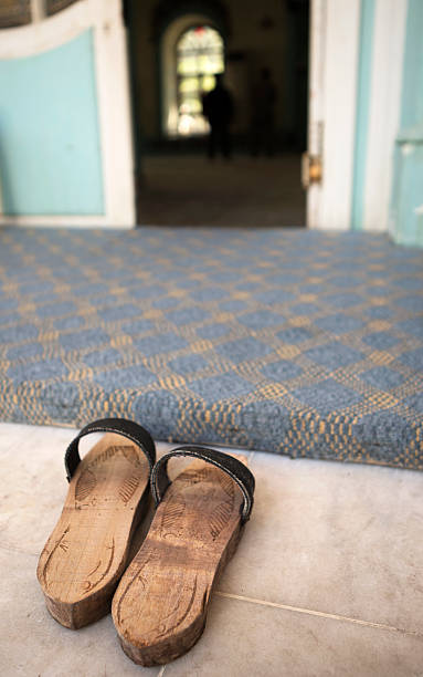 istock Clogs in front of a Mosque, Mugla, Turkey 180726902