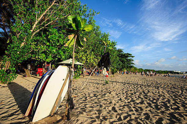Surfboards on beach Surfboards on beach kuta beach stock pictures, royalty-free photos & images