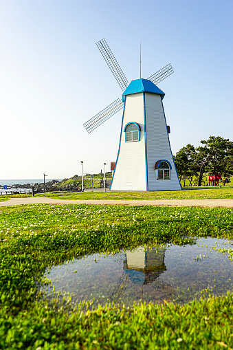 landscape with windmill