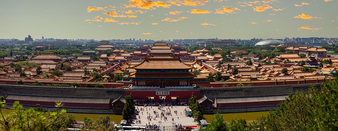 Beijing, Beijing, China - August 11, 2014: The Gate of the forbidden City of Beijing
