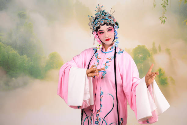 istock A  Chinese woman performing Beijing Opera on stage 1807298573