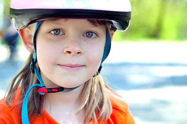 istock Cute young biker girl portrait 180731092