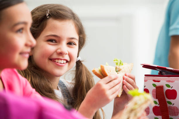 istock Two Girls At School-Lunch Time 180731422
