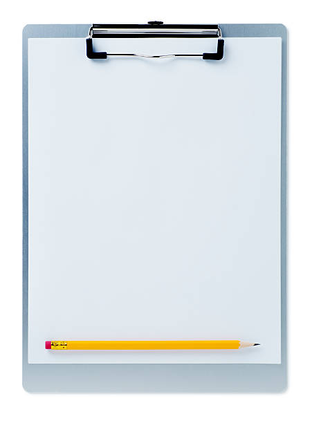 istock Clipboard with Yellow Pencil 180731688
