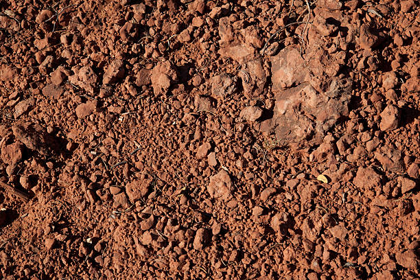 red dirt stock photo