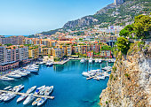 Fontvieille Harbour in Monaco
