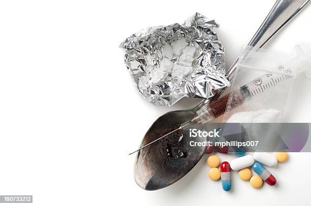 Drug Addiction Stock Photo - Download Image Now - Recreational Drug, Heroin, Syringe