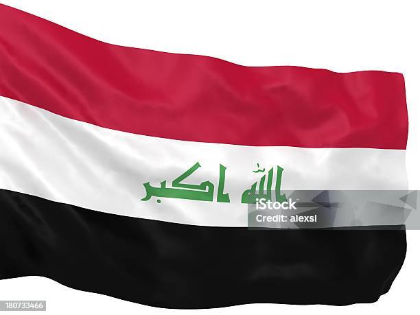 Bandera Iraquí Foto de stock y más banco de imágenes de Asia Occidental - Asia Occidental, Bagdad, Bandera