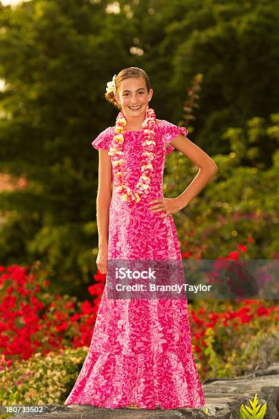 Hawaiian Beauty Stock Photo - Download Image Now - Floral Garland, Hawaiian Culture, White People