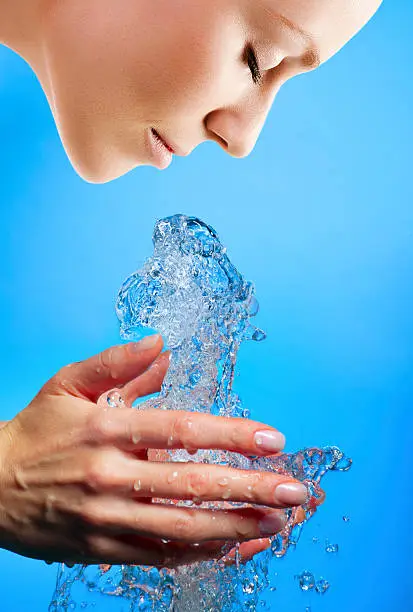 Photo of Closeup of nice wet hand