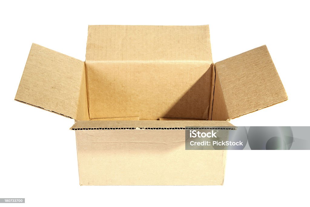 Carte de la boîte avec un Tracé de détourage - Photo de Boîte libre de droits