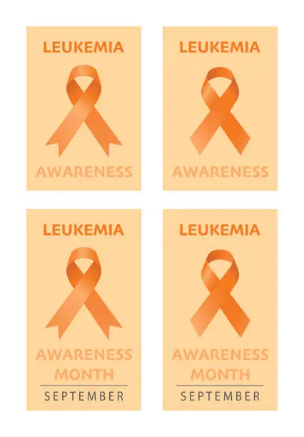 Vector illustration of leukemia awareness