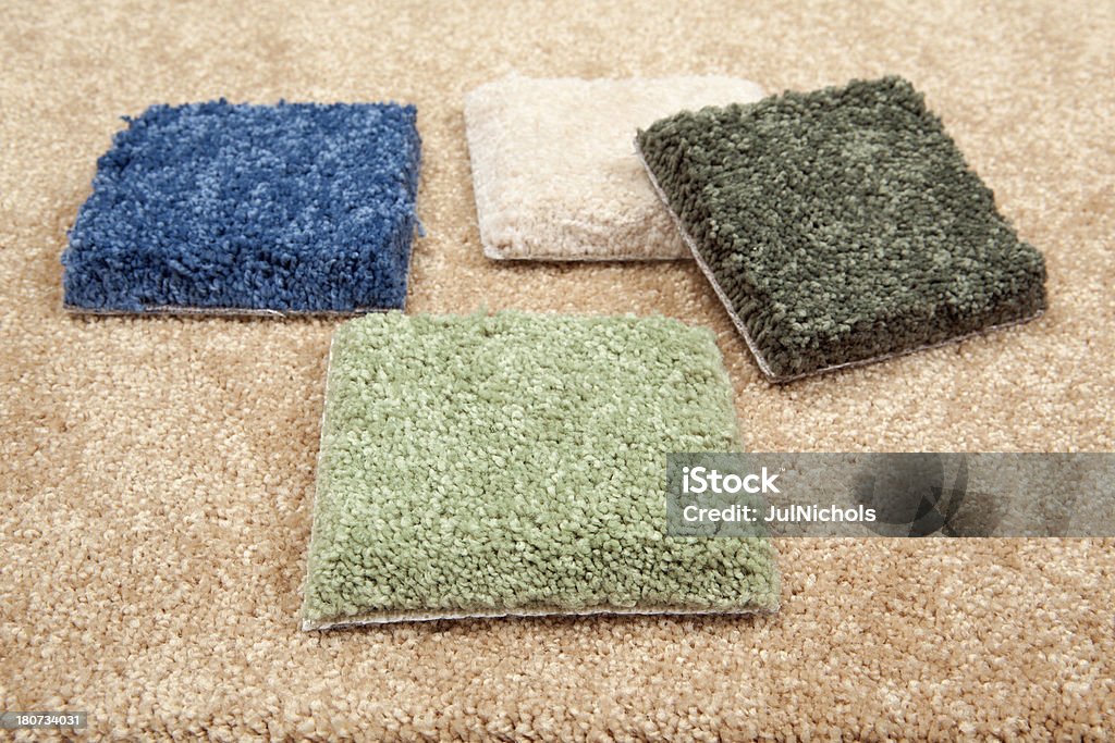 Tappeto campioni: Soffice piazze colorati - Foto stock royalty-free di Moquette