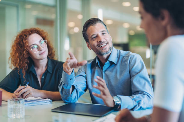 istock Businessman explaining his concept on a meeting 1807347942