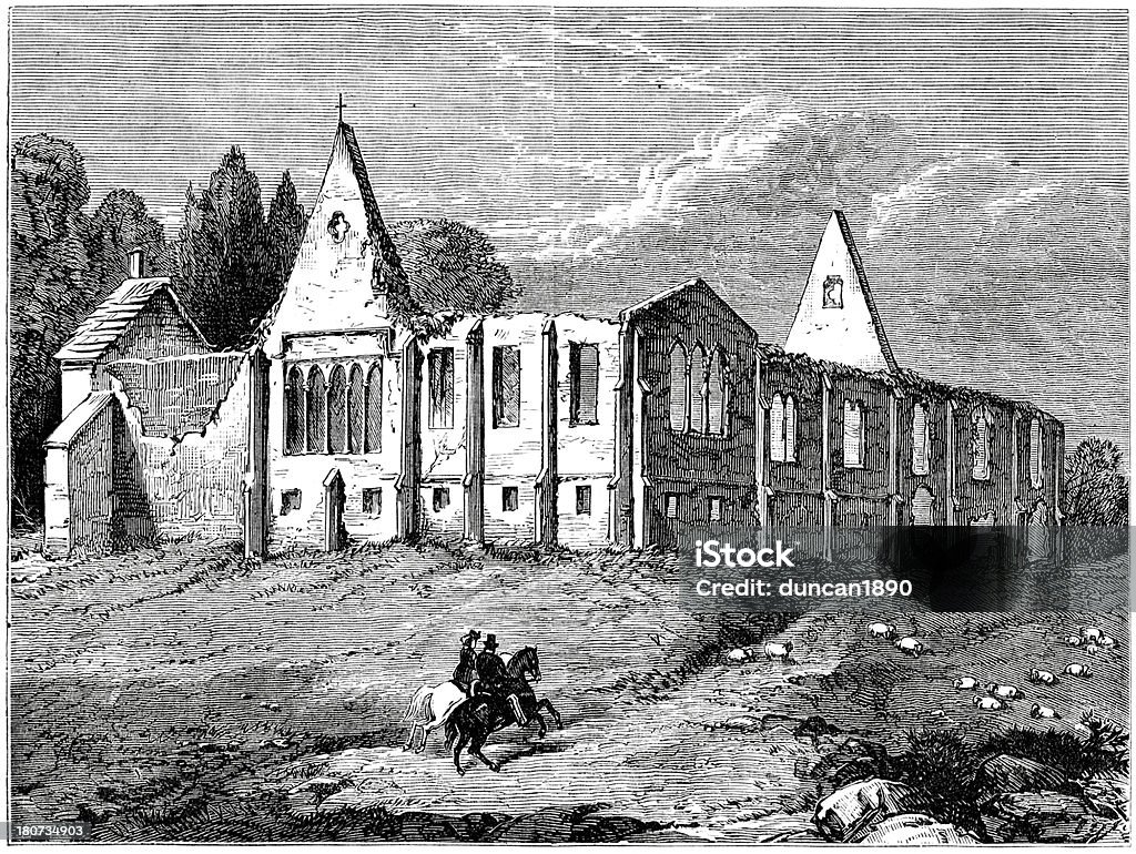 Beaurepaire per Priory - Illustrazione stock royalty-free di Abbazia