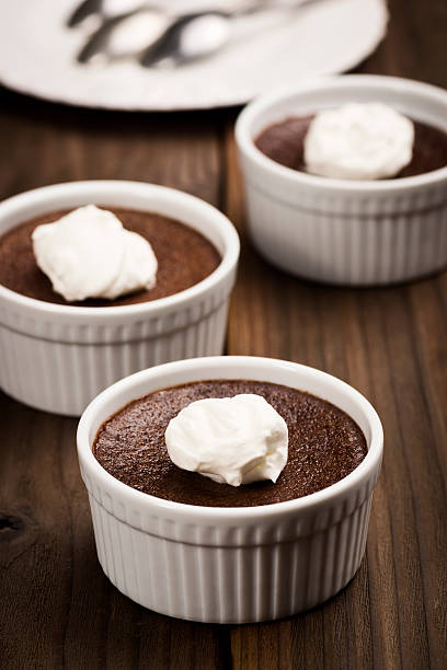 istock Ramekins of Chocolate Pot De Creme 180735369