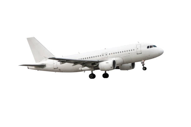 istock Take off a passenger airplane isolated on white background 1807354912