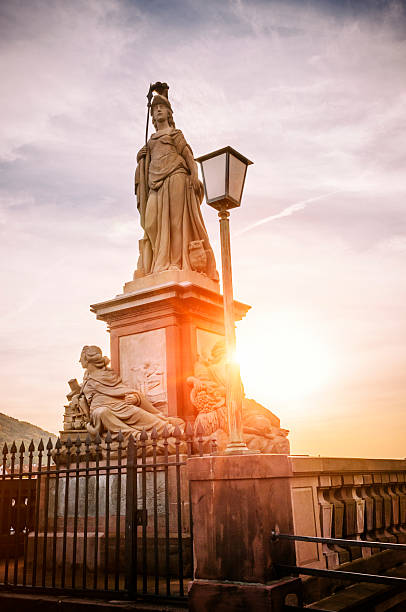 istock Figure on the Alte Brucke in Heidelberg 180736009