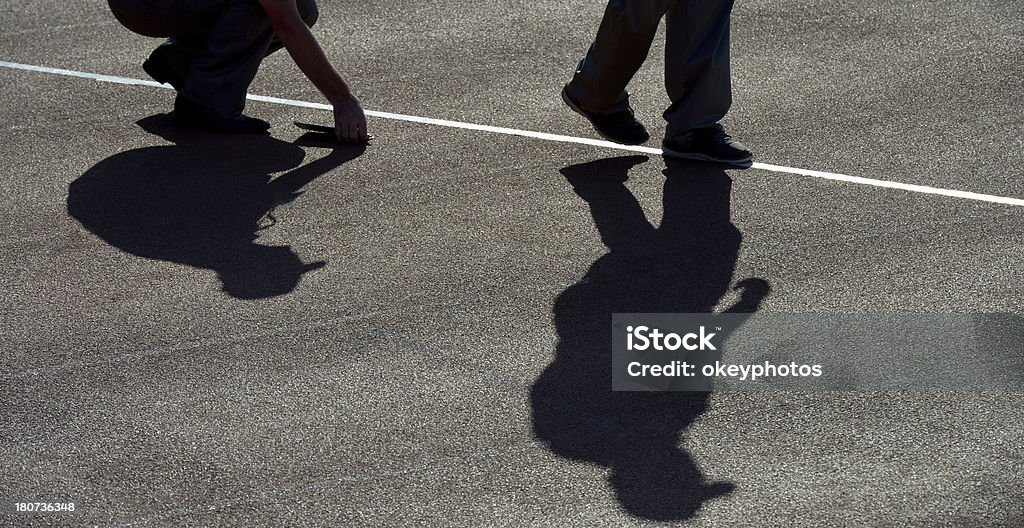 Schatten von zwei Männer - Lizenzfrei Aktivitäten und Sport Stock-Foto