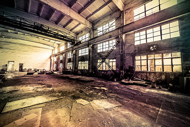 istock Interior of a Abandoned Factory 180736485
