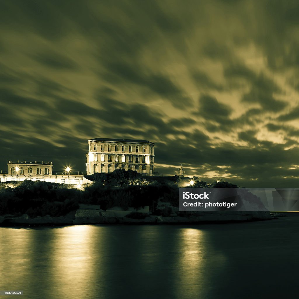 Velho Porto, em Marselha ao pôr-do-sol - Foto de stock de Cloudscape royalty-free