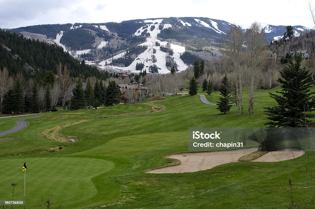 Parcours de Golf Beaver Creek et les pistes de Ski - Photo de Golf libre de droits