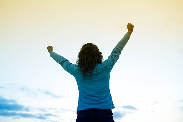 istock Woman In Victory Pose 180737129