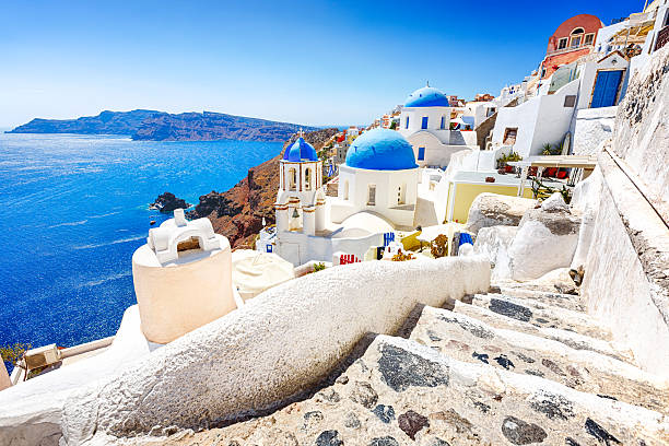 istock Oia (Ia) village on Santorini island, Greece 180737144