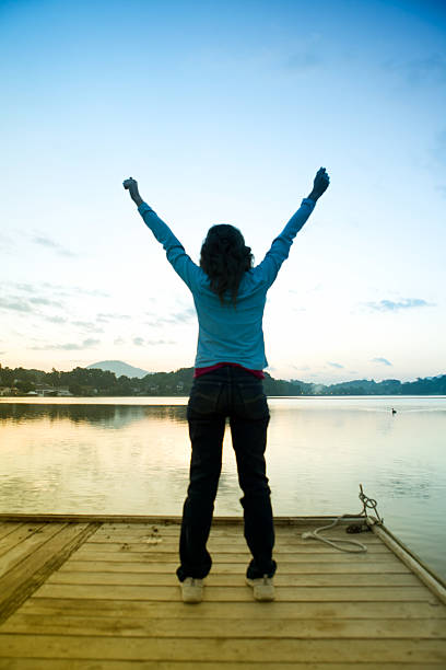 istock Woman In Victory Pose 180737147