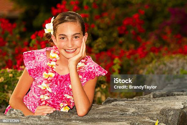 Hawaiian Schönheit Stockfoto und mehr Bilder von Hawaiikleid - Hawaiikleid, 14-15 Jahre, Blick in die Kamera