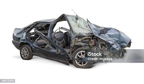 Terrible Crash Stock Photo - Download Image Now - Car, Crash, Cut Out