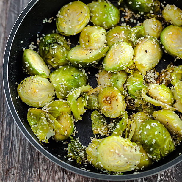 Brussels sprouts with sesame seeds
