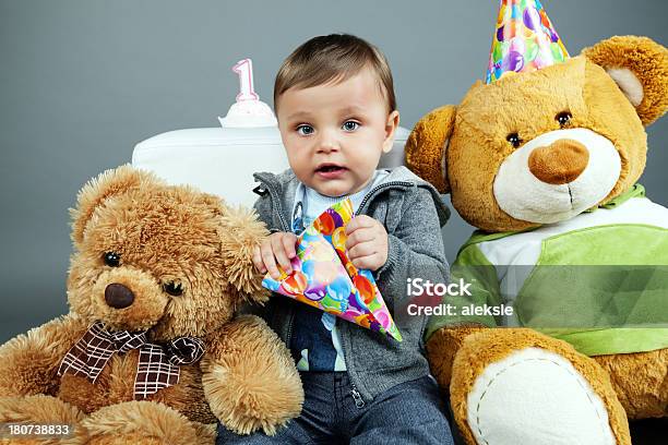 Baby Boy In Studio Stock Photo - Download Image Now - 12-17 Months, 12-23 Months, Babies Only