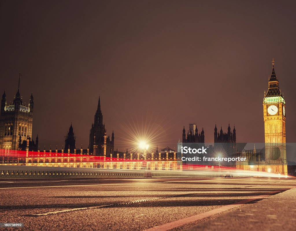 Motion blur auf London city of westminster - Lizenzfrei Abenddämmerung Stock-Foto